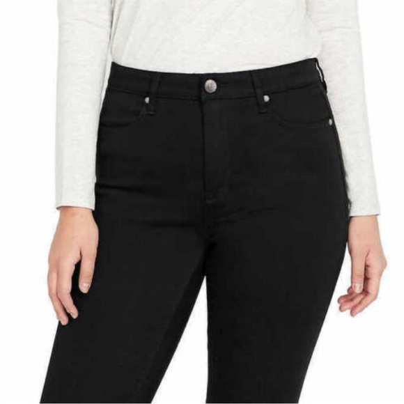 BUFFALO DAVID BITTON Womens HANNA Stretch High Rise Skinny Jeans Black 16/36 - Picture 6 of 8